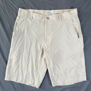 Peter Millar Chino Shorts Men's Size 32 Beige Performance Golf Preppy Business